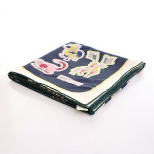 Hermes Characteristik Silk Double Face Scarf 90